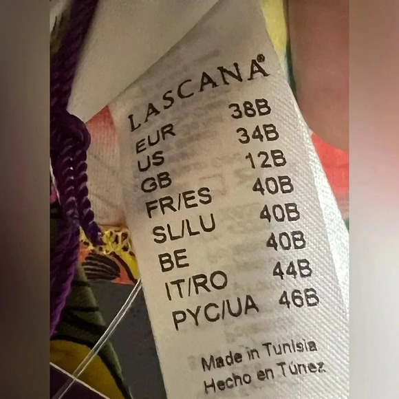 Lascana NWT Brazil Tropical Underwire Bikini Top size US34 B - Picture 7 of 8